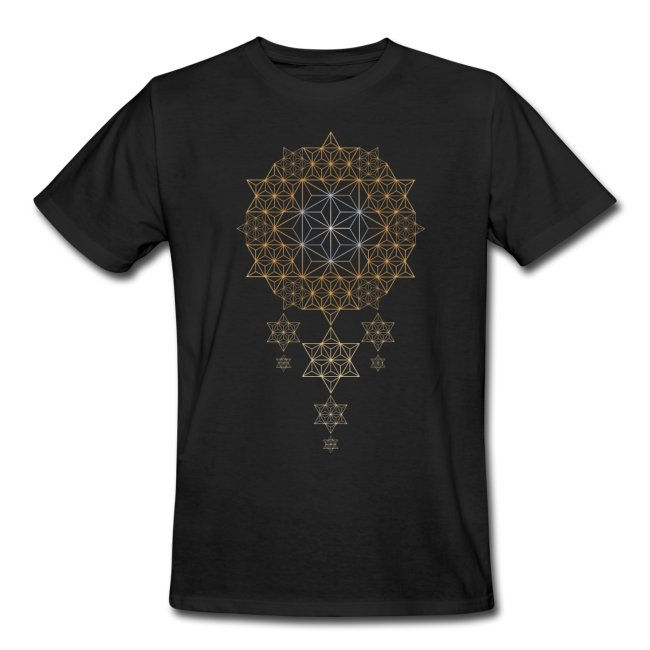 Thumbnail: Star Dreams Asanoha Mens Organic Cotton Tshirt
