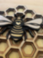 Thumbnail: Honey Bee Wood Wall art
