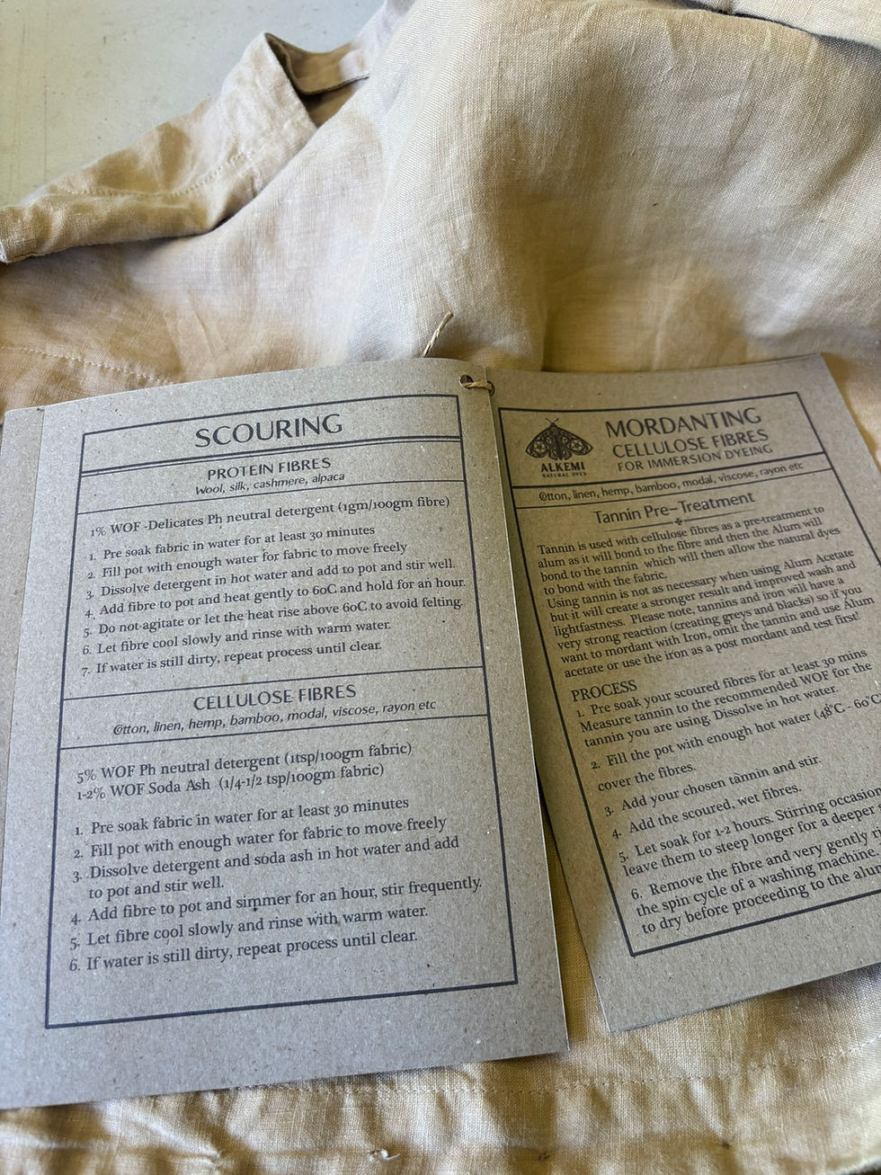 Thumbnail: 7 Pack Natural Dye Starter Kit Including Mordants