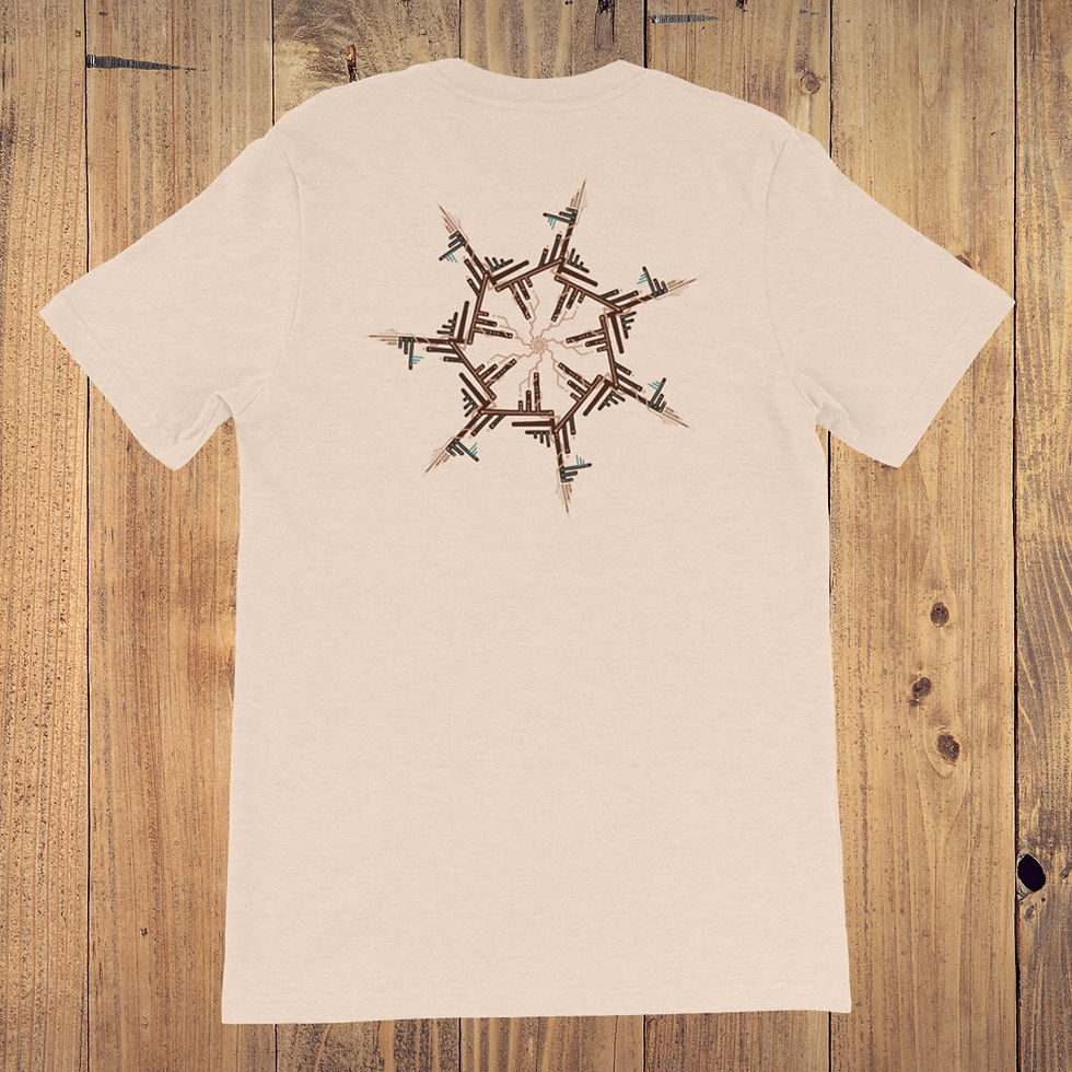 Thumbnail: Men's Cotton Tshirt -Storm Spiral