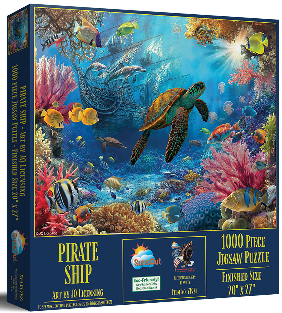 Pirate Ship 1000 Piece Sea Turtle Puzzle by SunsOut