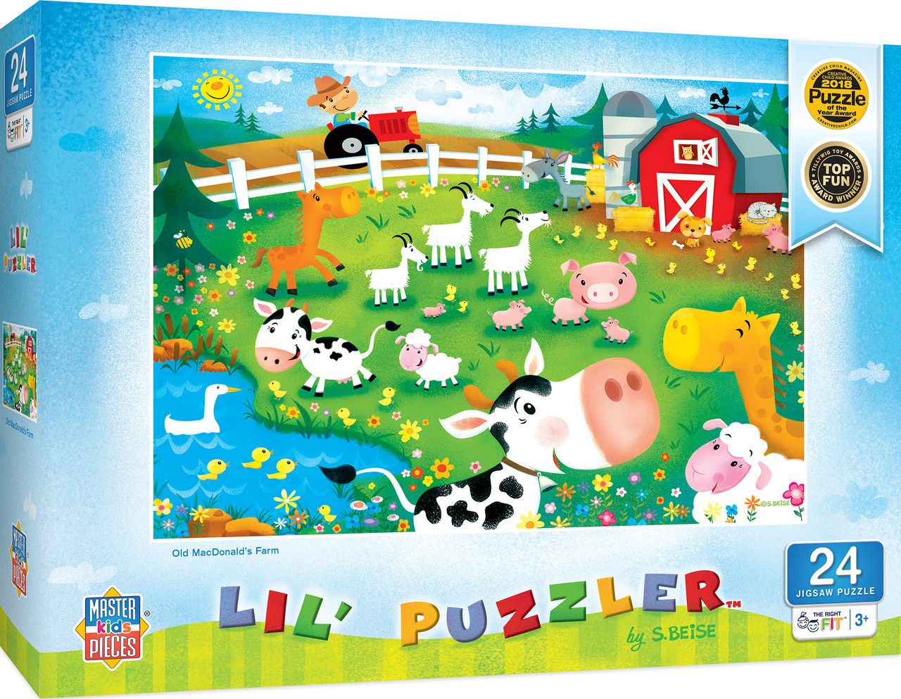 24 Piece Lil' Puzzler "Old MacDonald's Farm" Jigsaw Puzzle by MasterPieces
