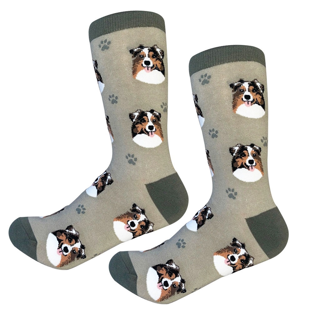 Australian Shepherd Sock Daddy Socks by E&S Pets
