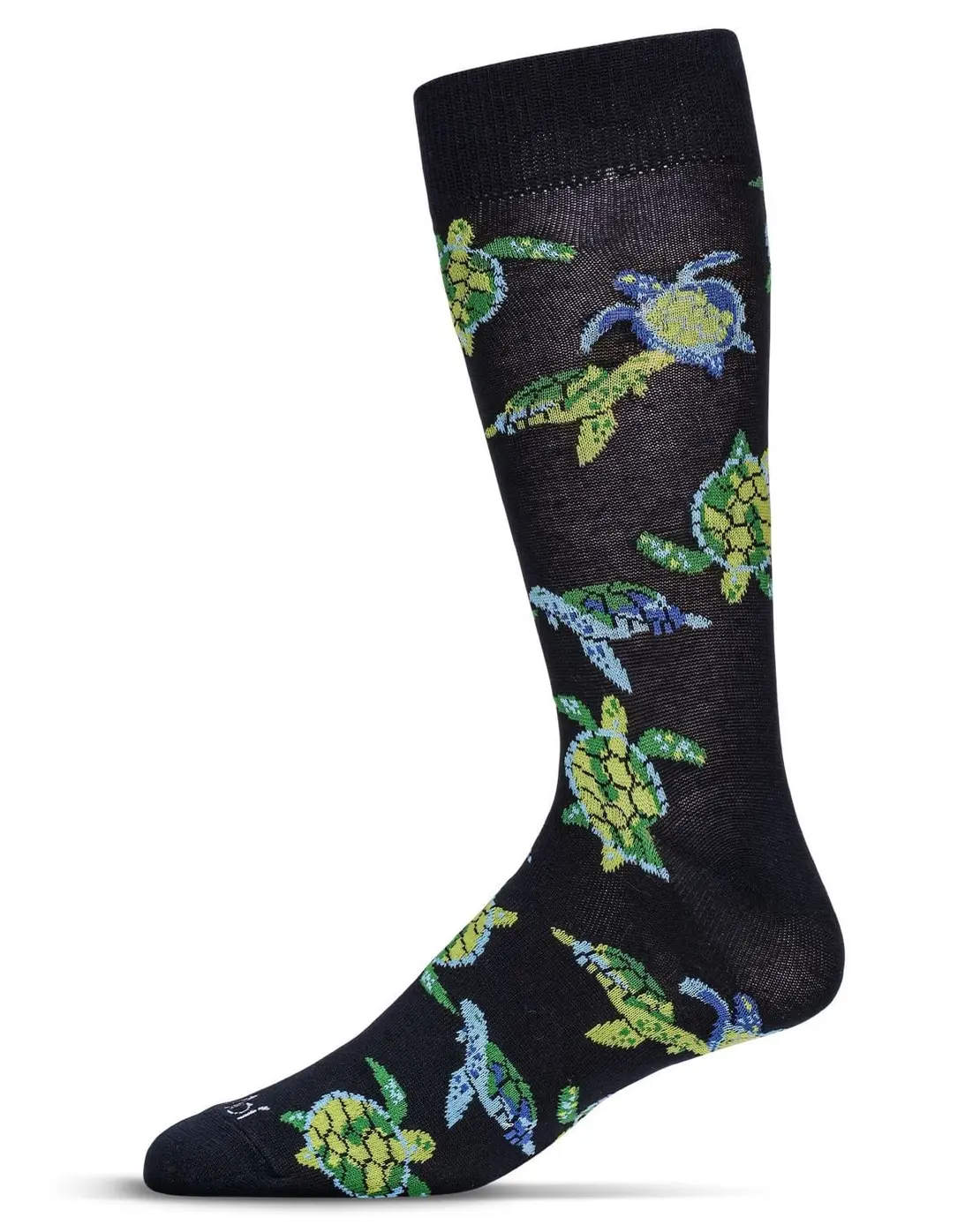 Sea Turtles Bamboo Blend Crew Socks for Men by Me Moi