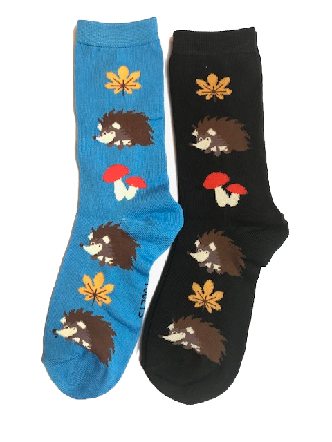 Thumbnail: Hedgehog Crew Socks for Women by Foozy's