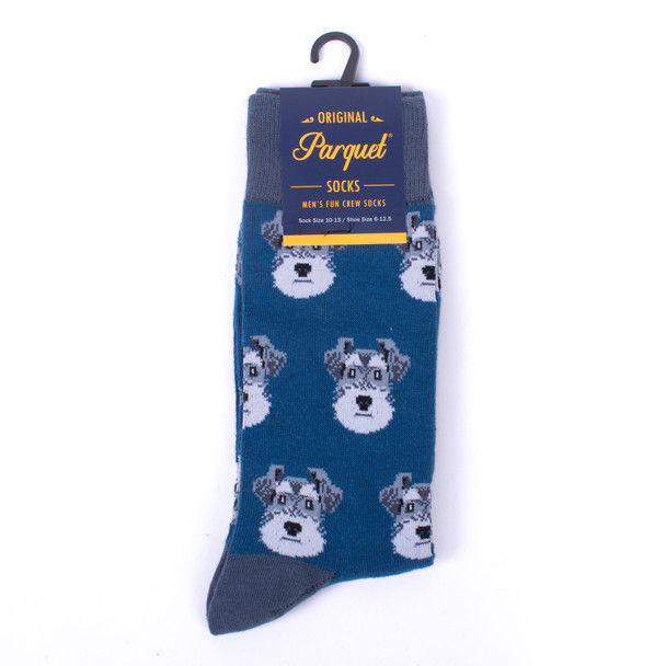 Thumbnail: Schnauzer Crew Socks for Men by Parquet