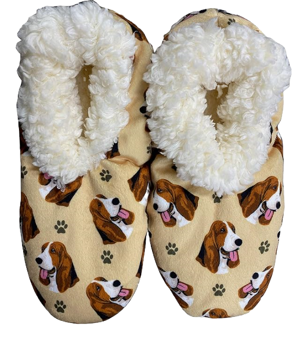 Basset Hound Comfies Slippers by E&S Pets