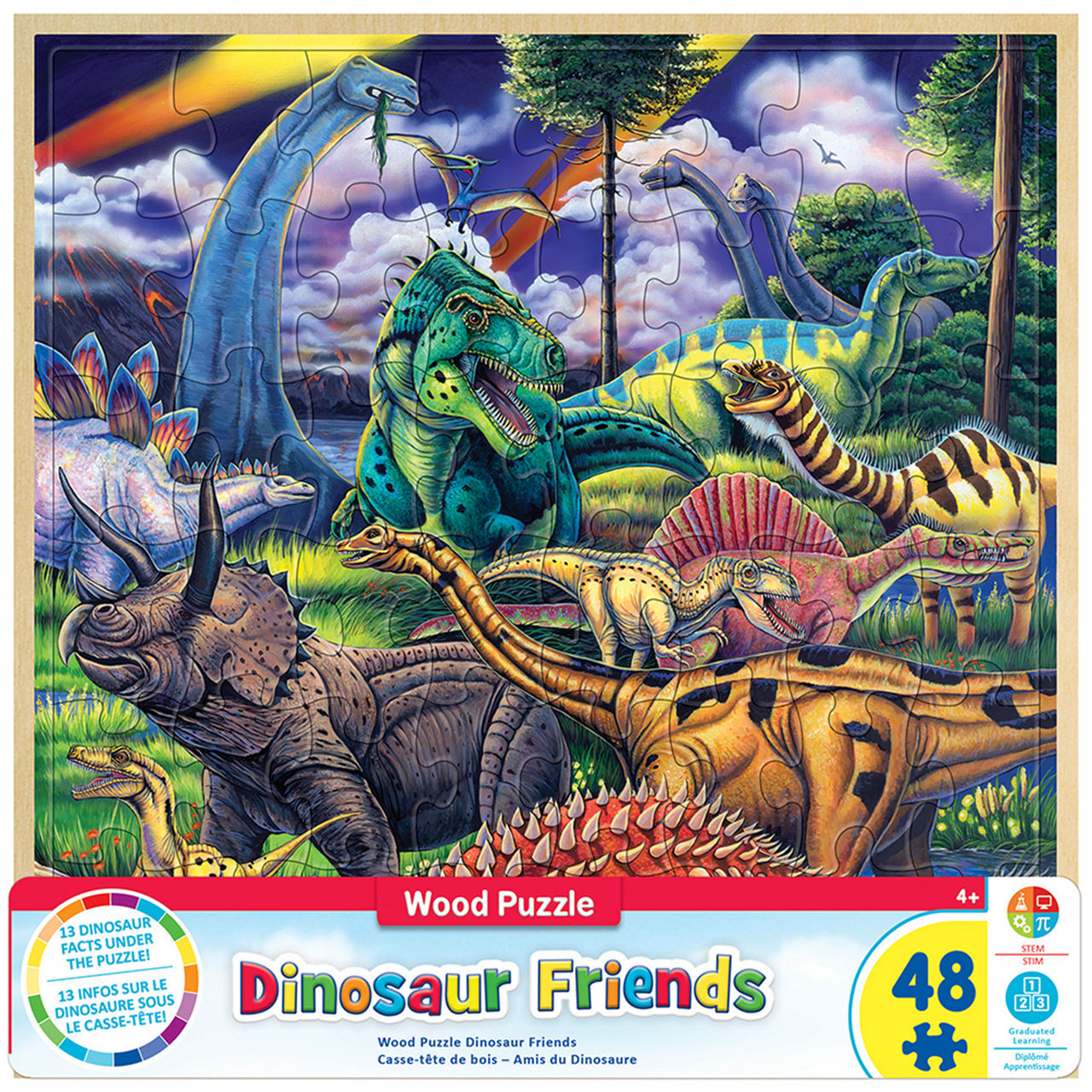 48 Piece Dinosaur Friends Jigsaw Puzzle by MasterPieces