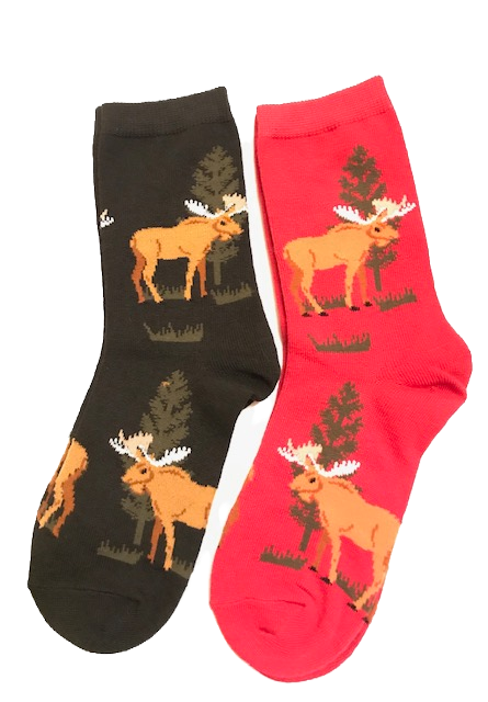 Thumbnail: Moose Crew Socks for Women by Foozy's