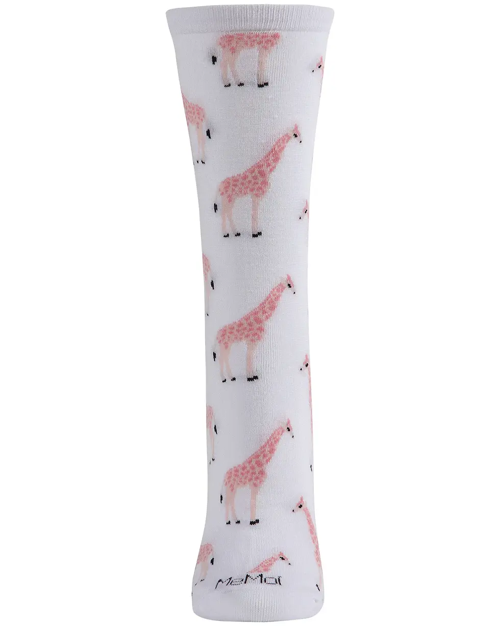 Thumbnail: Giraffes Bamboo Blend Crew Socks for Women by Me Moi