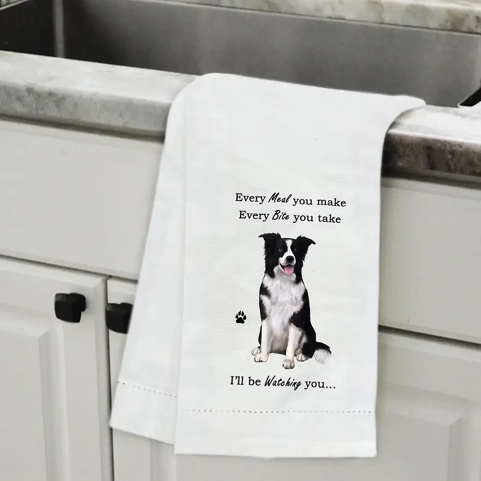 Thumbnail: Border Collie Kitchen Towel by E&S Pets
