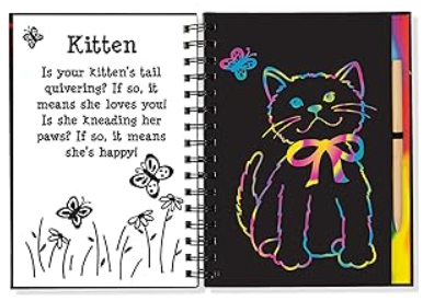 Furry Friends Scratch & Sketch Activity Book by Peter Pauper