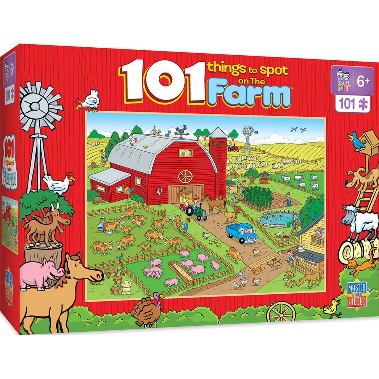 101 Piece "101 Things to Spot on the Farm" Jigsaw Puzzle by MasterPieces