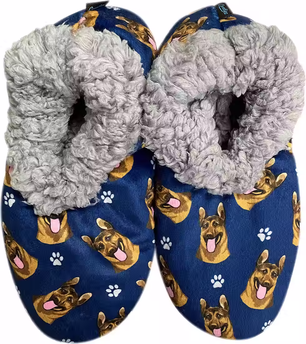 Thumbnail: German Shepherd Slippers by E&S Pets