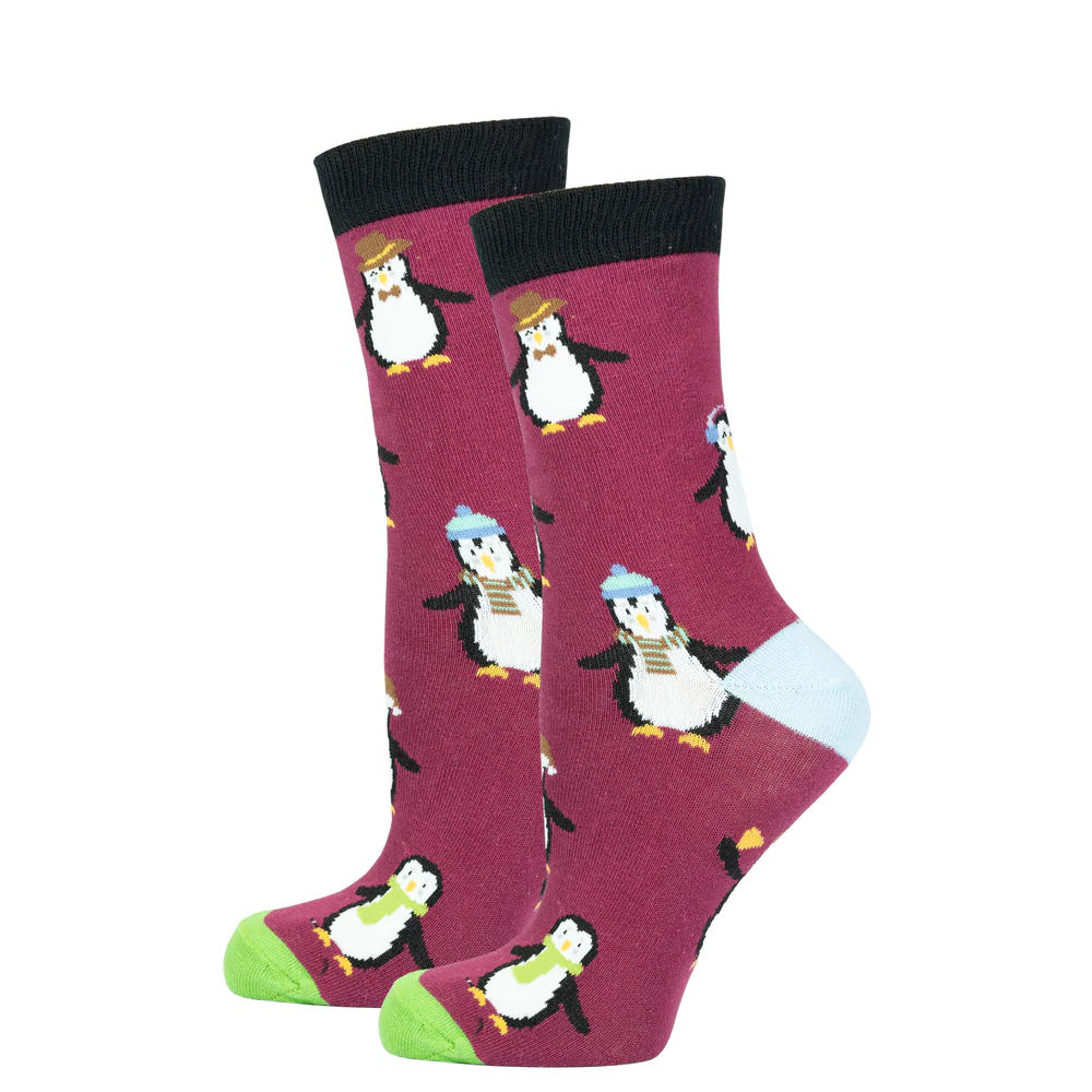 Penguin Crew Socks for Women by Socks N Socks