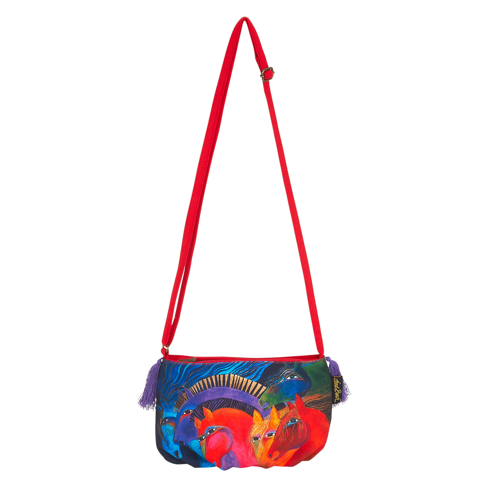 Laurel Burch "Wild Horses Of Fire" Small Crossbody Purse