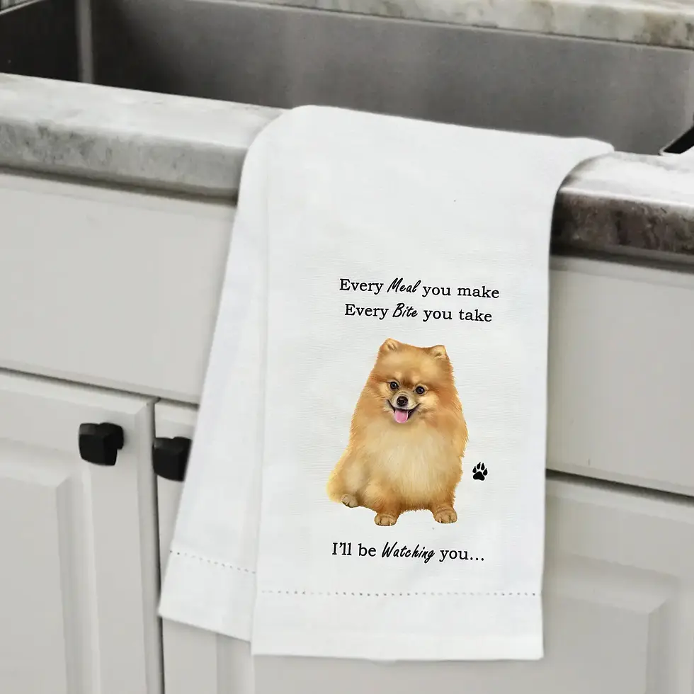 Thumbnail: Pomeranian Kitchen Towel by E&S Pets