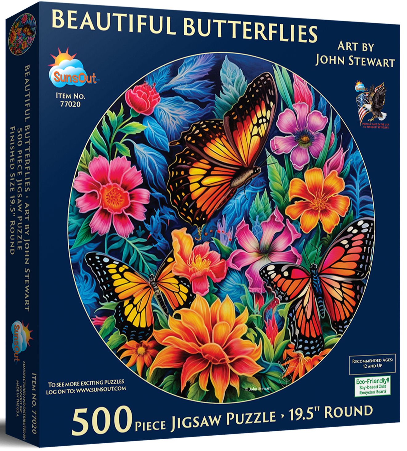 Beautiful Butterflies 500 Piece Puzzle by SunsOut