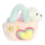 Fancy Pals Pastel Heart Dog Purse by Aurora
