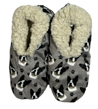 Boston Terrier Comfies Slippers by E&S Pets