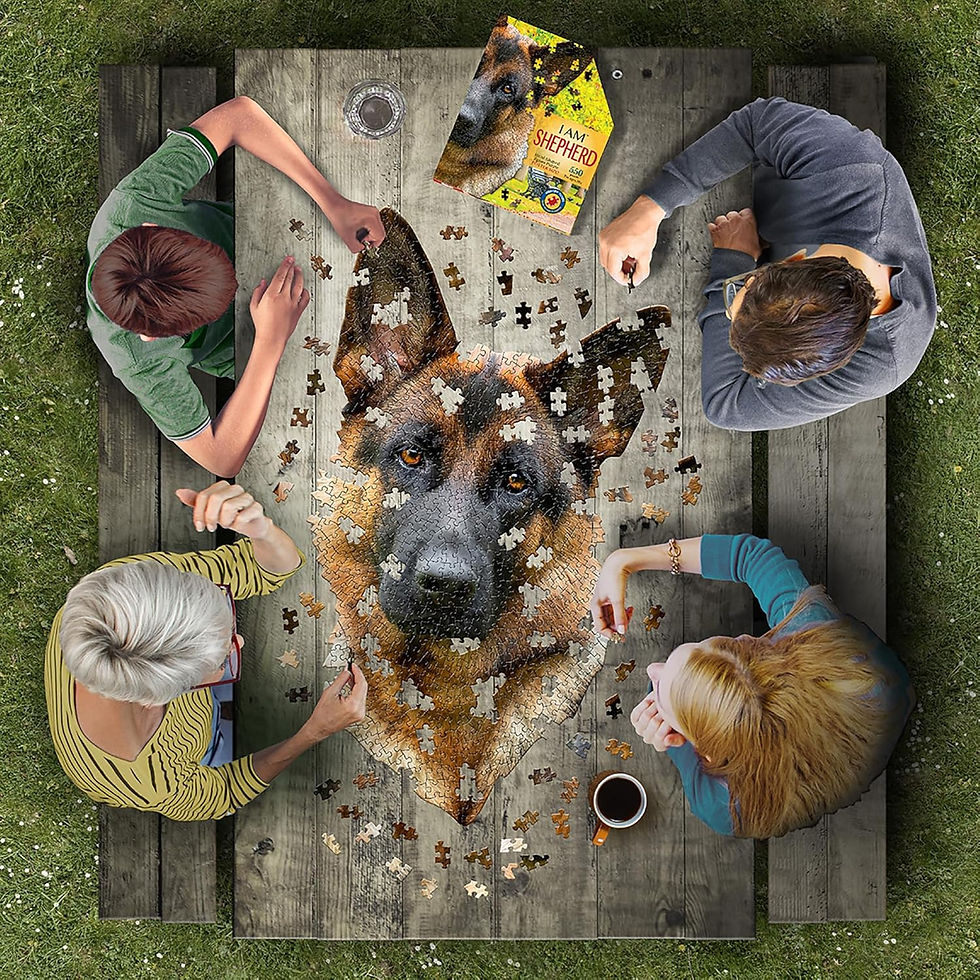 Thumbnail: I Am Shepherd 550 Piece German Shepherd Puzzle by Madd Capp