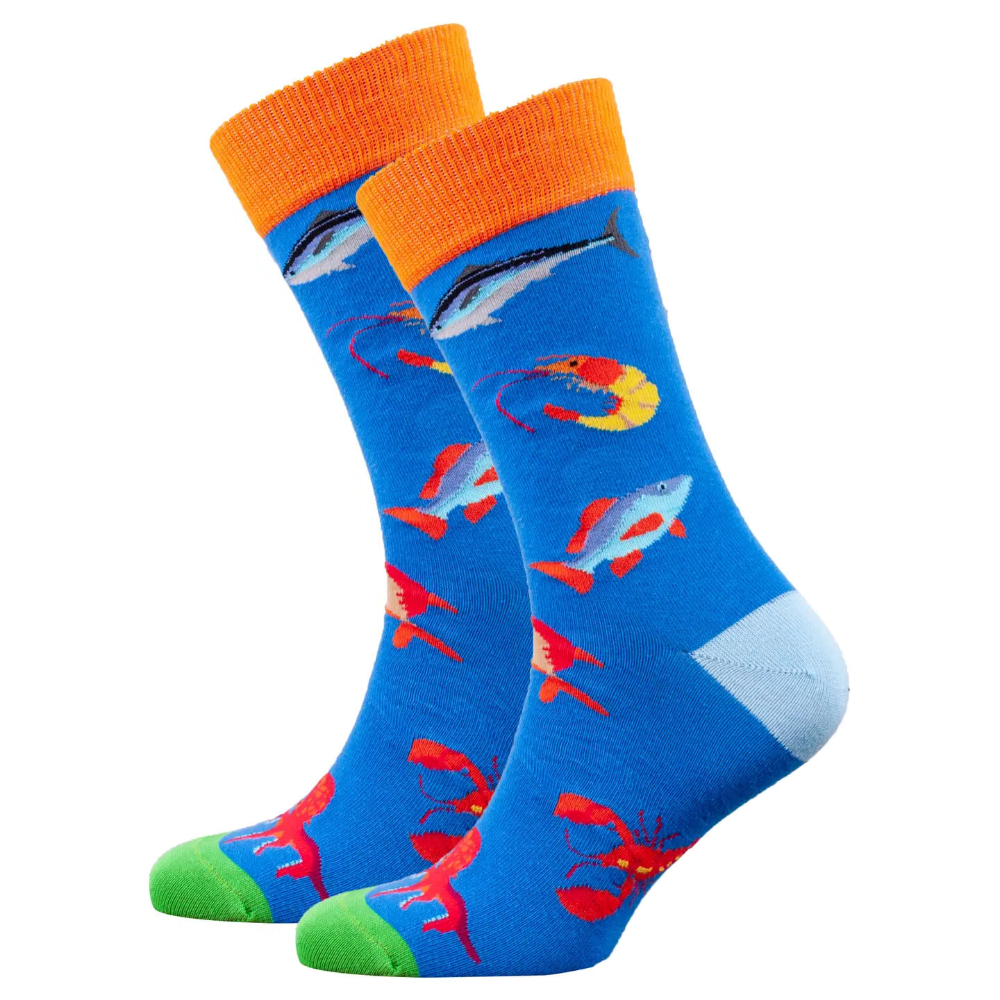 Fish Crew Socks for Men by Socks N Socks