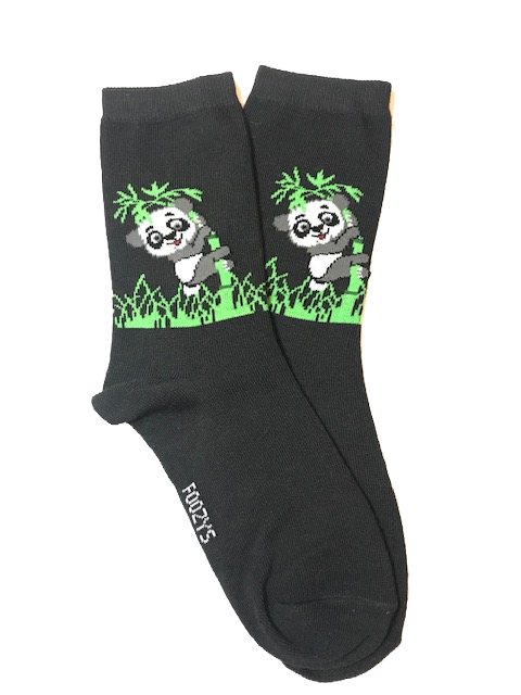 Panda Bear Crew Socks for Women by Foozy's