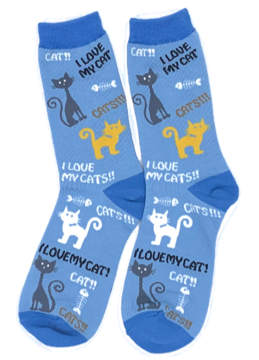 Thumbnail: I Love My Cat Sock Daddy Socks by E&S Pets