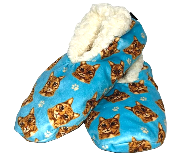 Orange Tabby Cat Comfies Slippers by E&S Pets