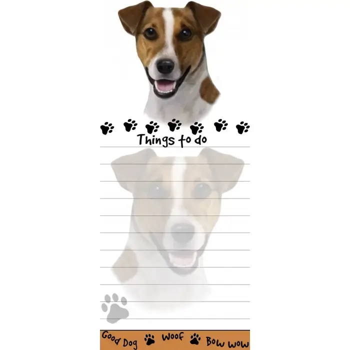 Jack Russell Magnetic Notepad By E&S Pets