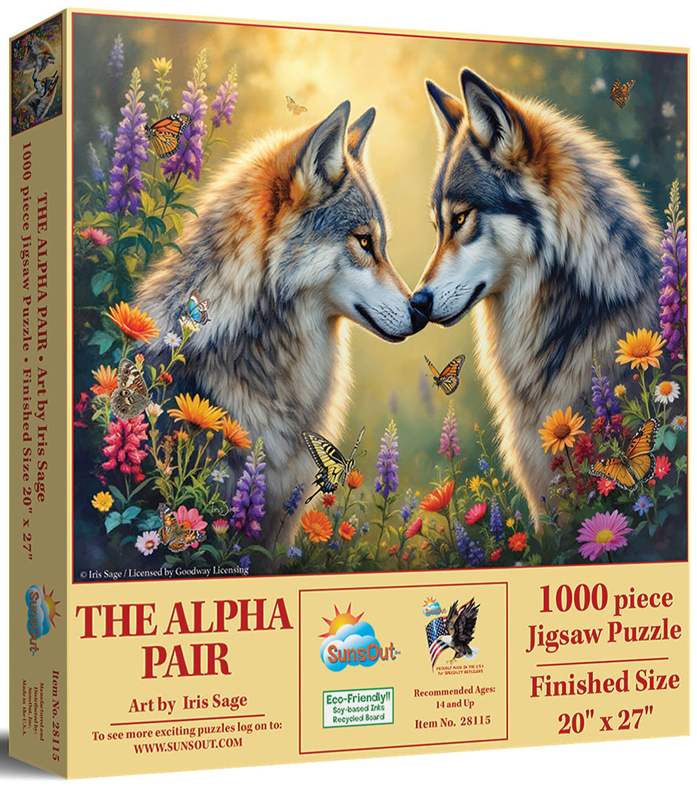 The Alpha Pair 1000 Piece Wolf Puzzle by SunsOut