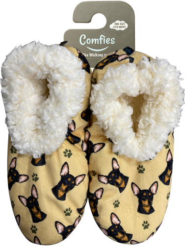 Black Chihuahua Comfies Slippers by E&S Pets