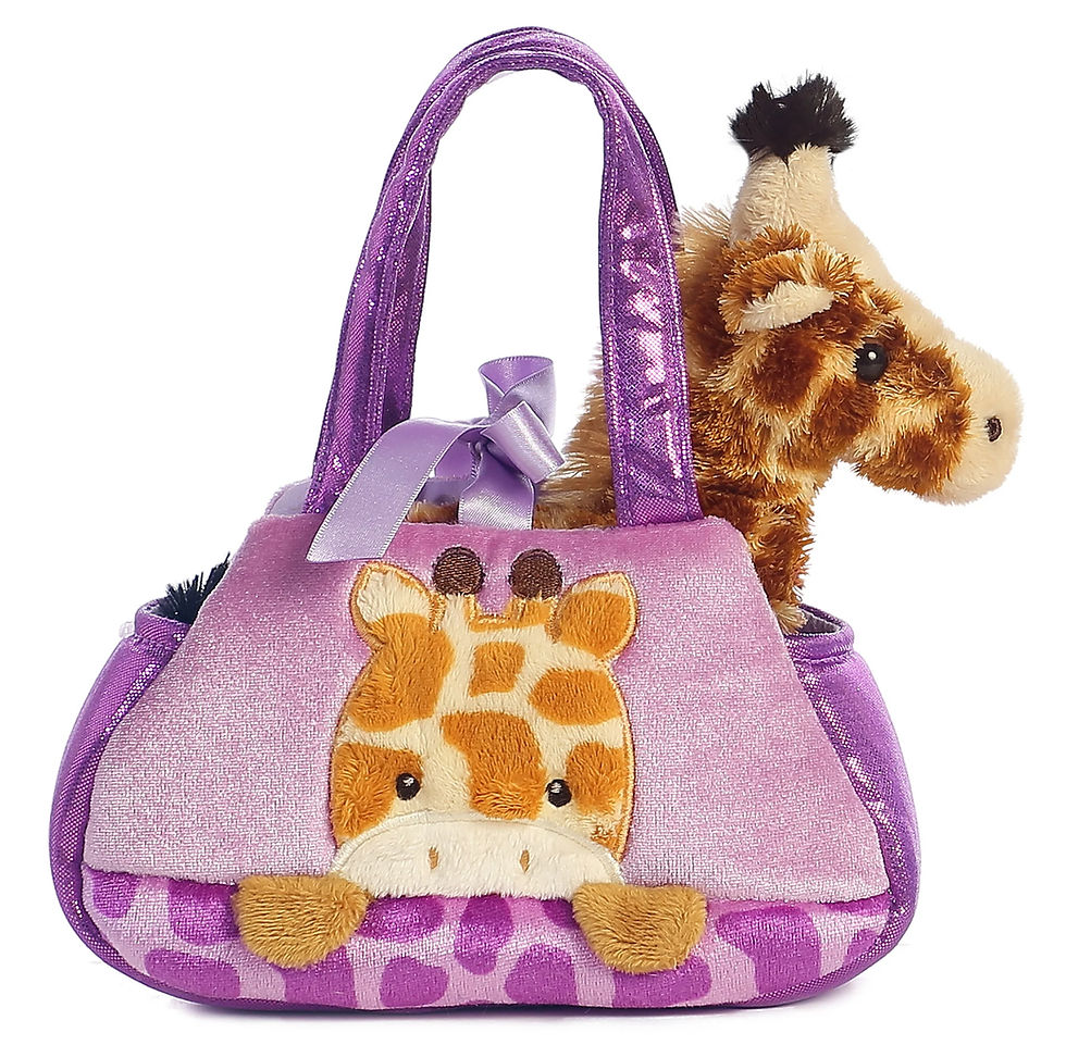 Thumbnail: Fancy Pals Peek-A-Boo Giraffe Purse by Aurora