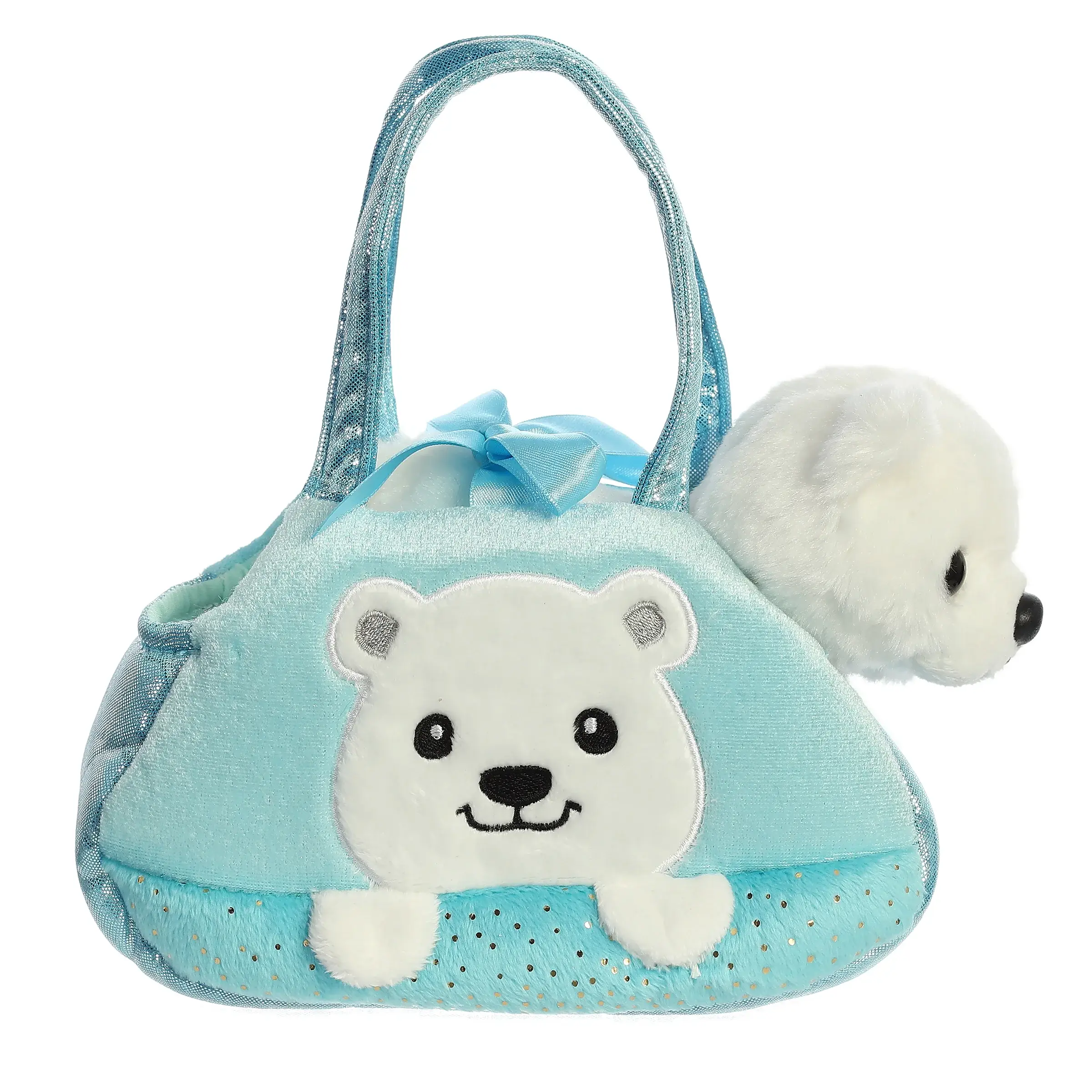 Fancy Pals Peek-A-Boo Polar Bear Purse by Aurora