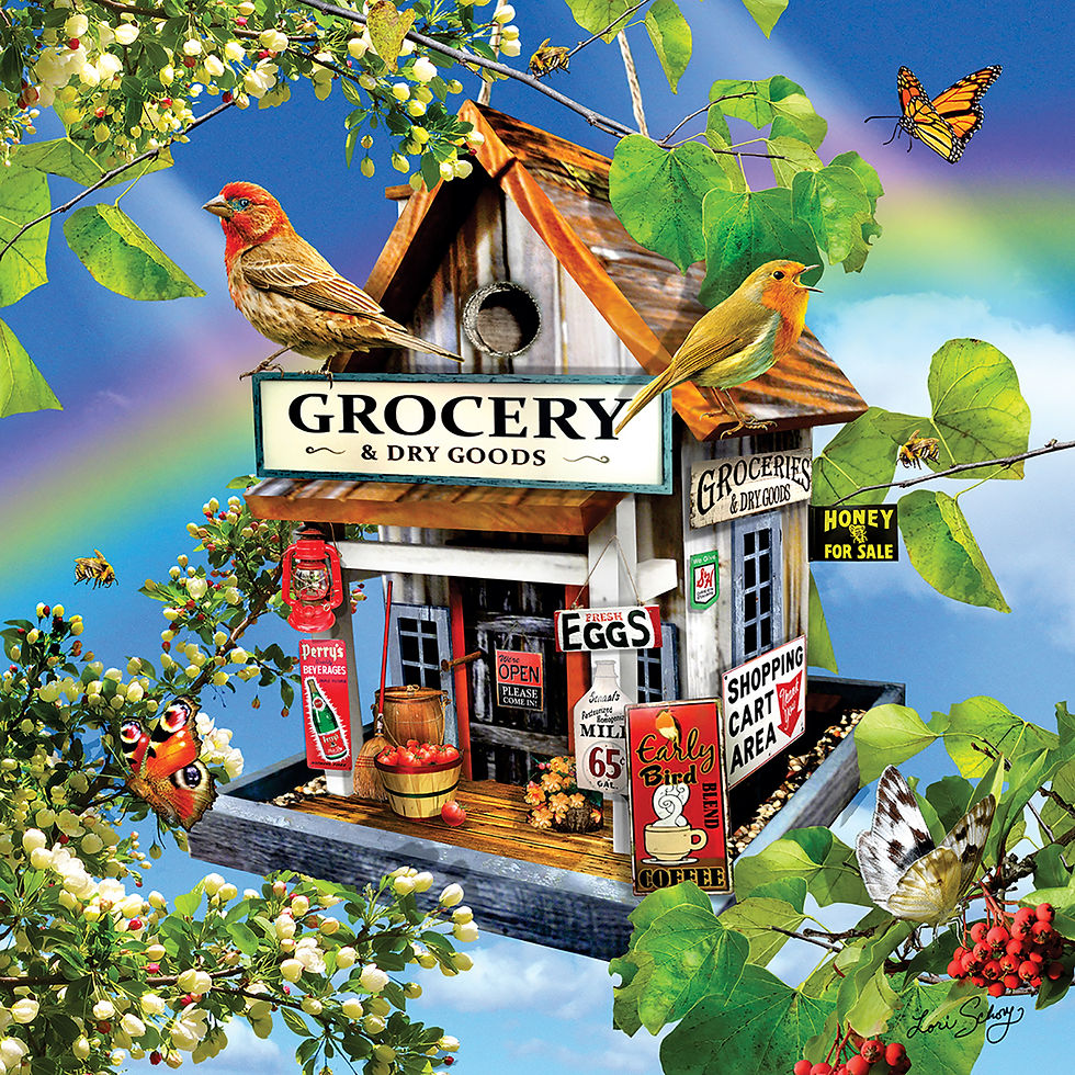 Grocery and Dry Goods 500 Piece Bird Puzzle by SunsOut
