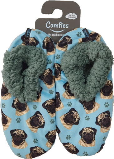 Pug Comfies Slippers by E&S Pets