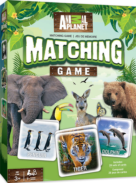 ANIMAL PLANET MATCHING MEMORY CARD GAME by MasterPieces