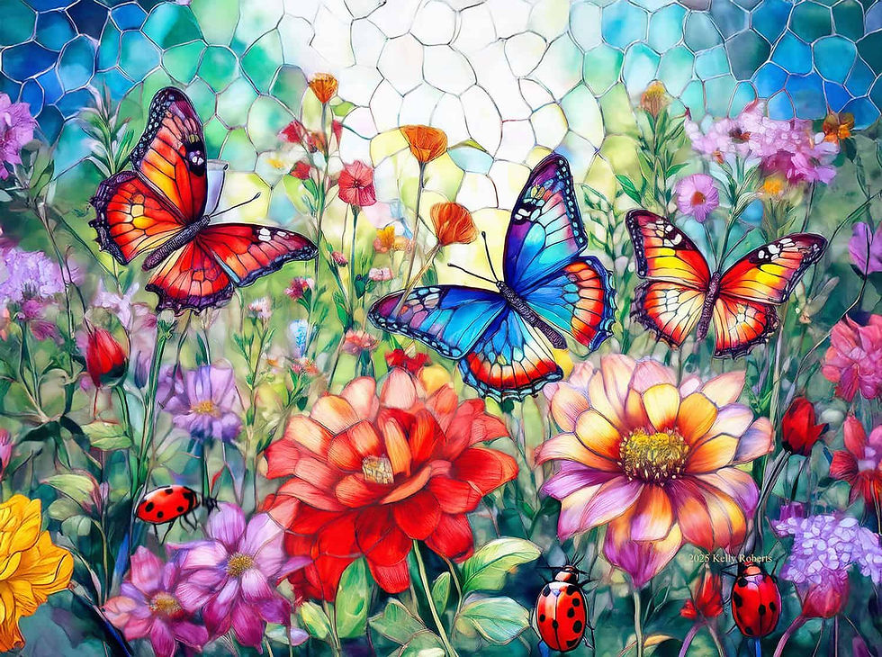 Butterfly Frolic 500 Piece Butterfly Puzzle by SunsOut