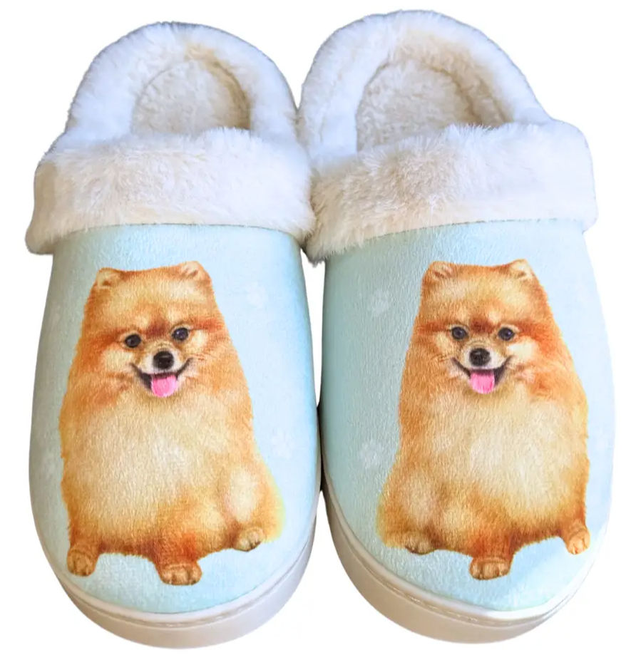 Pomeranian Snuggs Slippers by E&S Pets