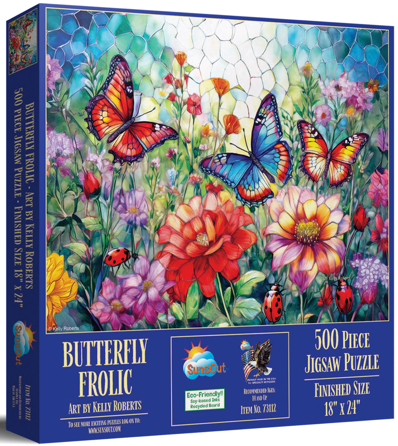 Butterfly Frolic 500 Piece Butterfly Puzzle by SunsOut