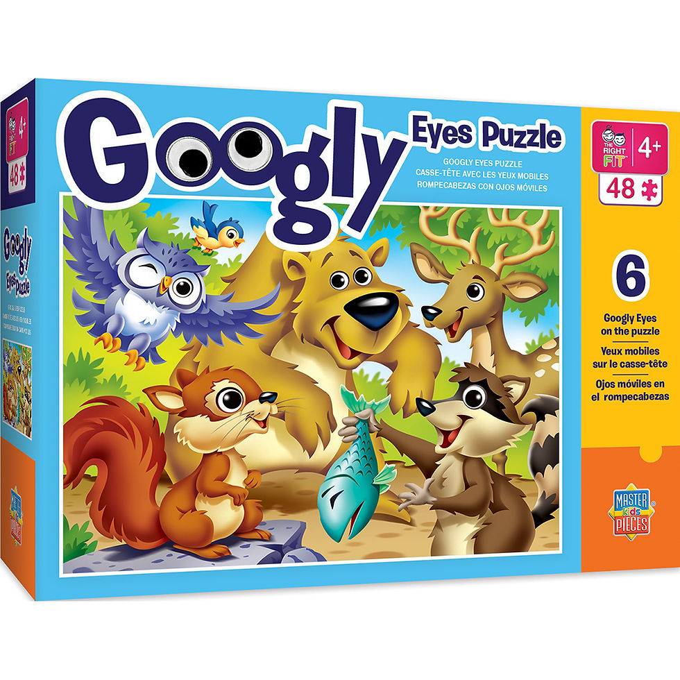 48 Piece Woodland Animals Googly Eyes Jigsaw Puzzle by MasterPieces