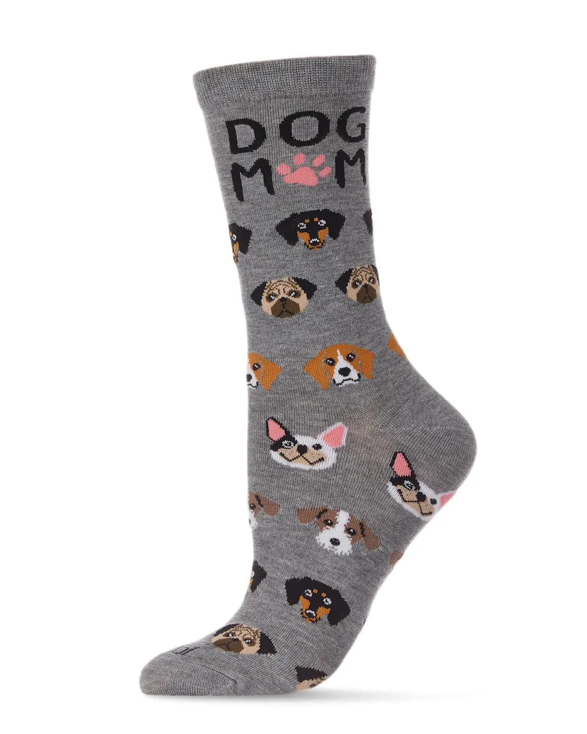 Dog Mom Bamboo Blend Crew Socks for Women by Me Moi