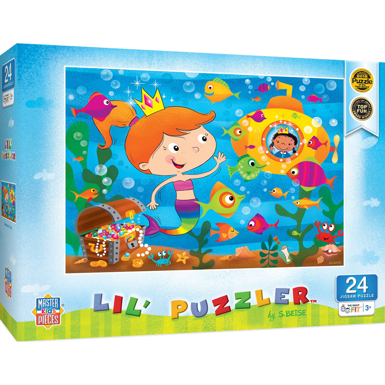 24 Piece Lil' Puzzler "Mermaid Tale" Mermaid Jigsaw Puzzle by MasterPieces