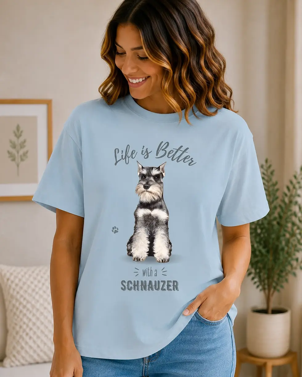 Schnauzer T-Shirt by E&S Pets