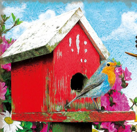 Thumbnail: 1000 Piece "Gathering For Spring" Bird Jigsaw Puzzle by SunsOut