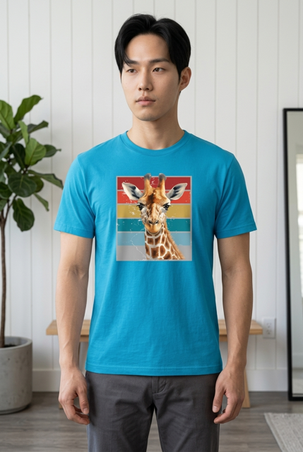 Thumbnail: Giraffe Colorblock T-Shirt by All About Animals