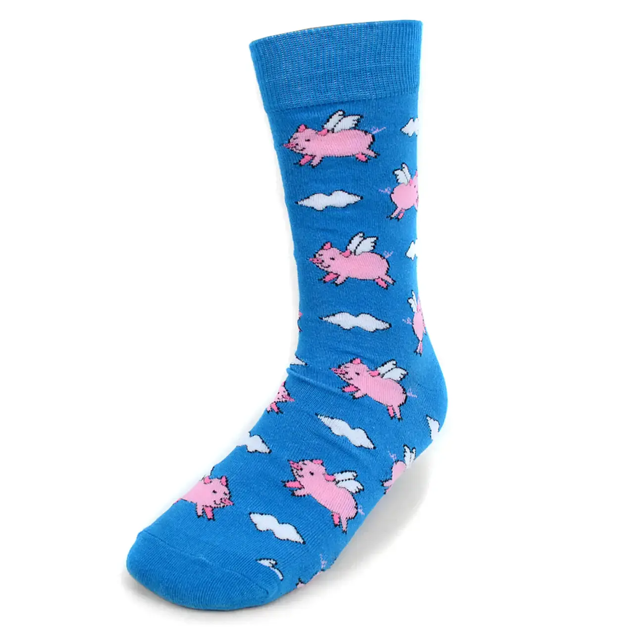 Flying Pig Crew Socks for Men by Parquet