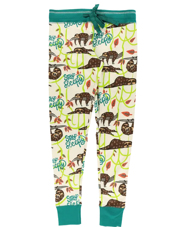 "Stay Sleepy" Sloth Pajama Leggings by Lazy One
