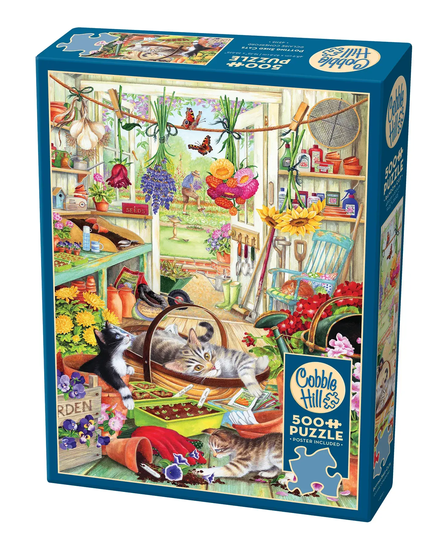 Potting Shed Cats 500 Piece Cat Puzzle by Cobble Hill
