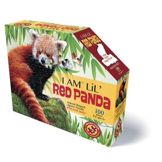 100 Piece I Am Lil' Red Panda Jigsaw Puzzle by Madd Capp Puzzles